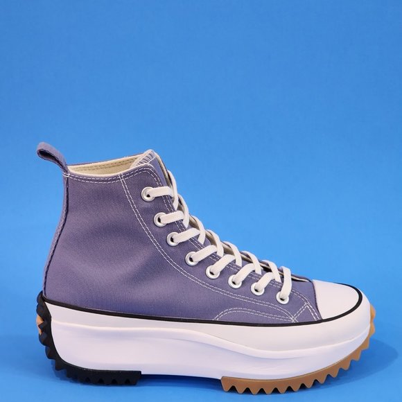 Converse Run Star Hike Seasonal Color Slate Lilac Platform Sneakers A03702C NWT - Picture 2 of 6